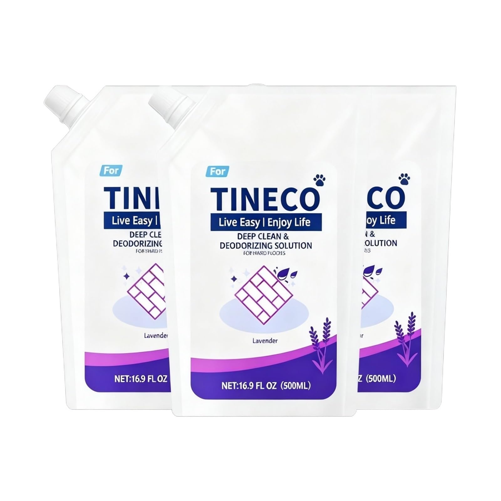 Limpiador De Suelos Con Aroma A Lavanda De 500 Ml, Compatible Con Tineco Aspiradoras En Seco Y Húmedo (IFLOOR 2/S3/S5/S7 Pro)(3 bottle)
