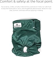 Vista 5 de Pet Parents® - Pañales lavables para perros (3 unidades) + Extendrs® de pañales duraderos para perros, pañales premium para hembras (grande, Samba)