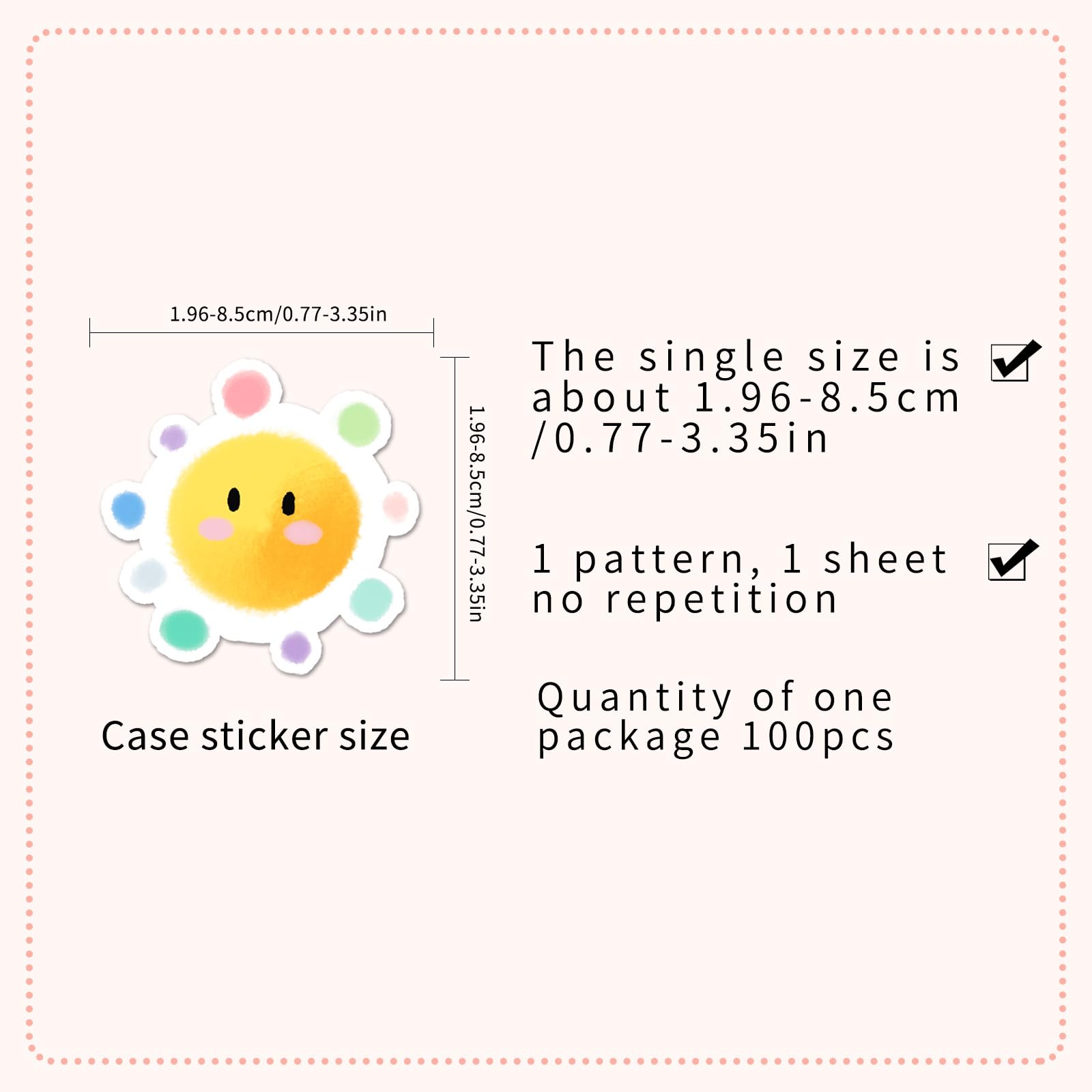 100Pcs Weather Graffiti Stickers for Water Bottles,Guitar,Bicycle,Laptop,Skateboard,Computer,Sky Cloud Cute Style Stickers Waterproof Vinyl,Scrawl Decoration for Girls Boys Children Teens - Image 2