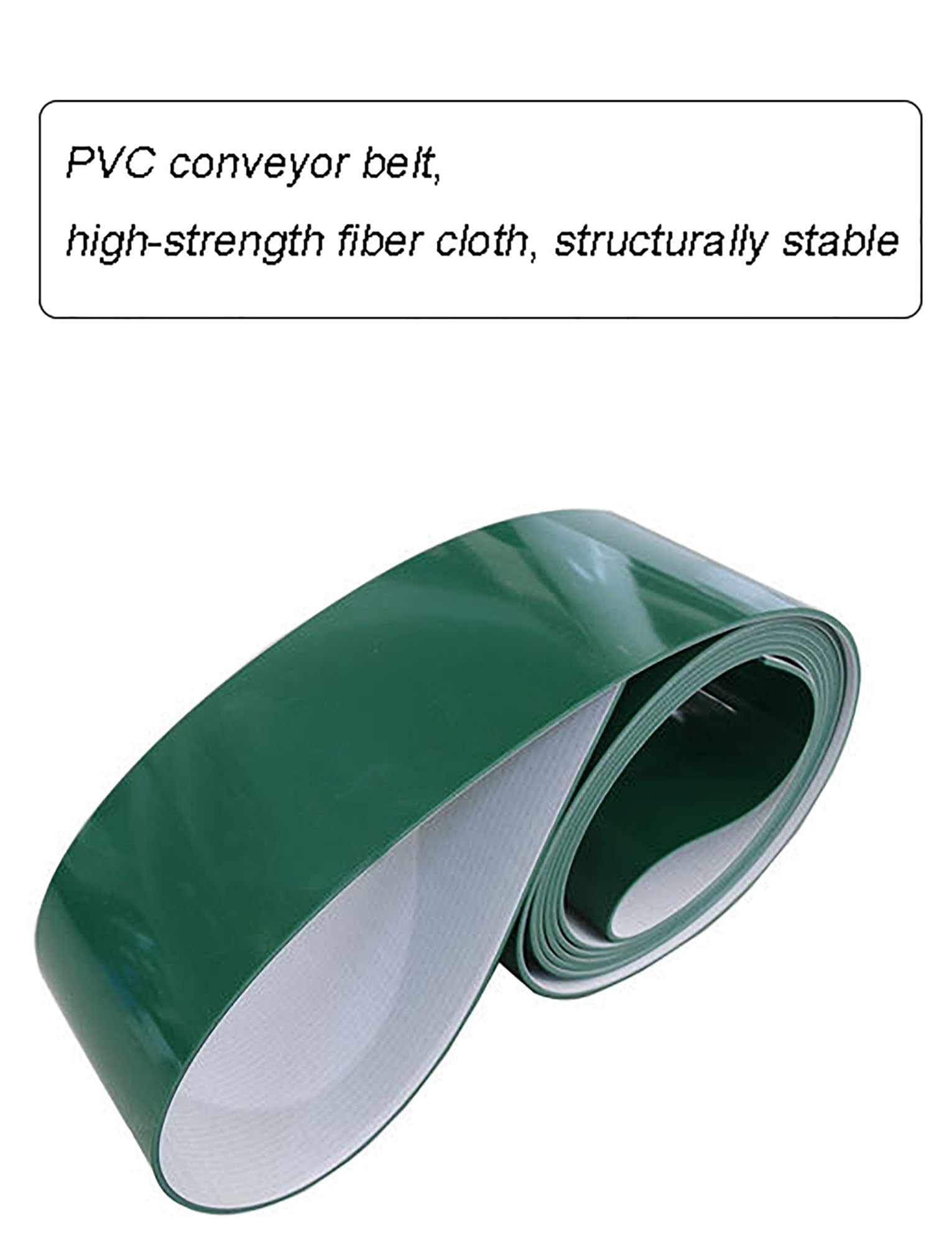 Cinghia trasportatrice di Ricambio in PVC Verde, 900x240 mm, Adatta per Il Trasporto Industriale in Linee di confezionamento e Produzione, soluzioni per la movimentazione di Materiali pesant