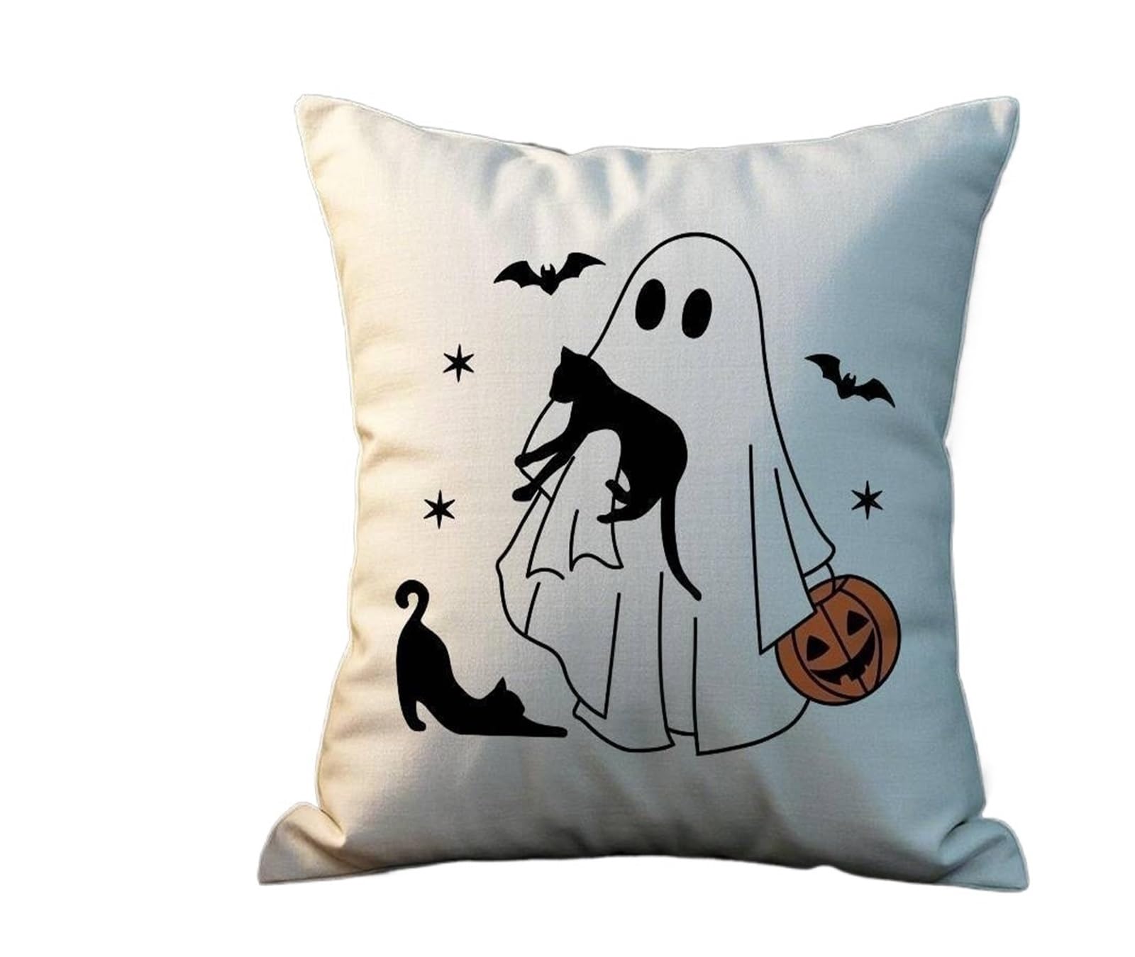 OIJSAZBCPLE Halloween Cute Ghost Pillow Case Plush Pillow Covers