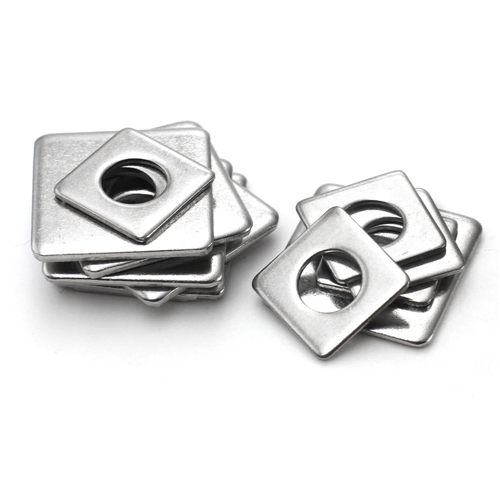 Placa cuadrada, arandela 304 plateada M3-M20, paquete de 240(M5x30x2mm 5pcs)