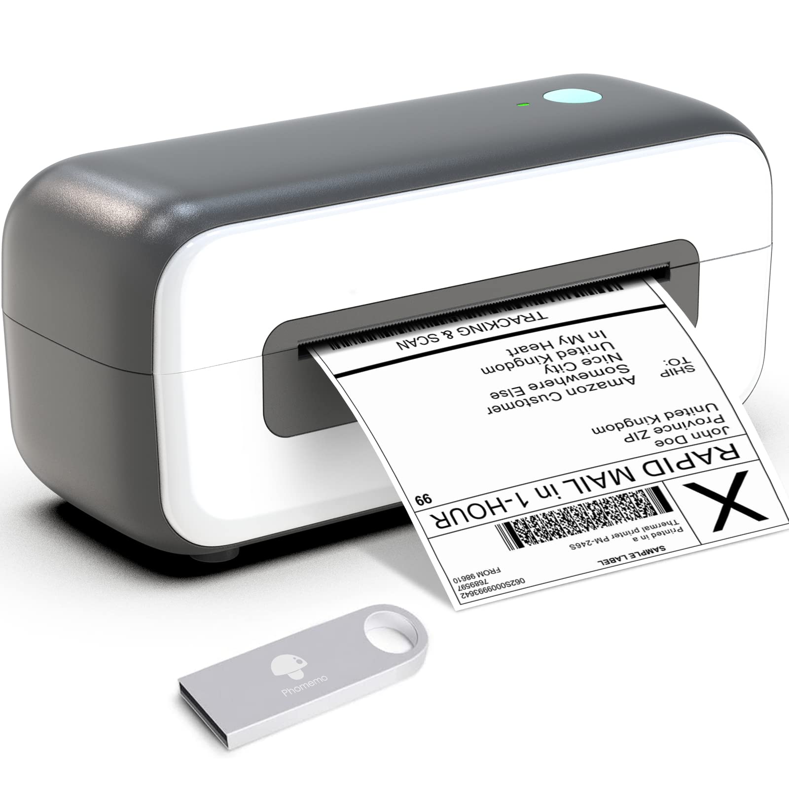 Thermal Label Printer, Shipping Label Printer, Label Printer for Shipping Packages, Desktop Label Pr