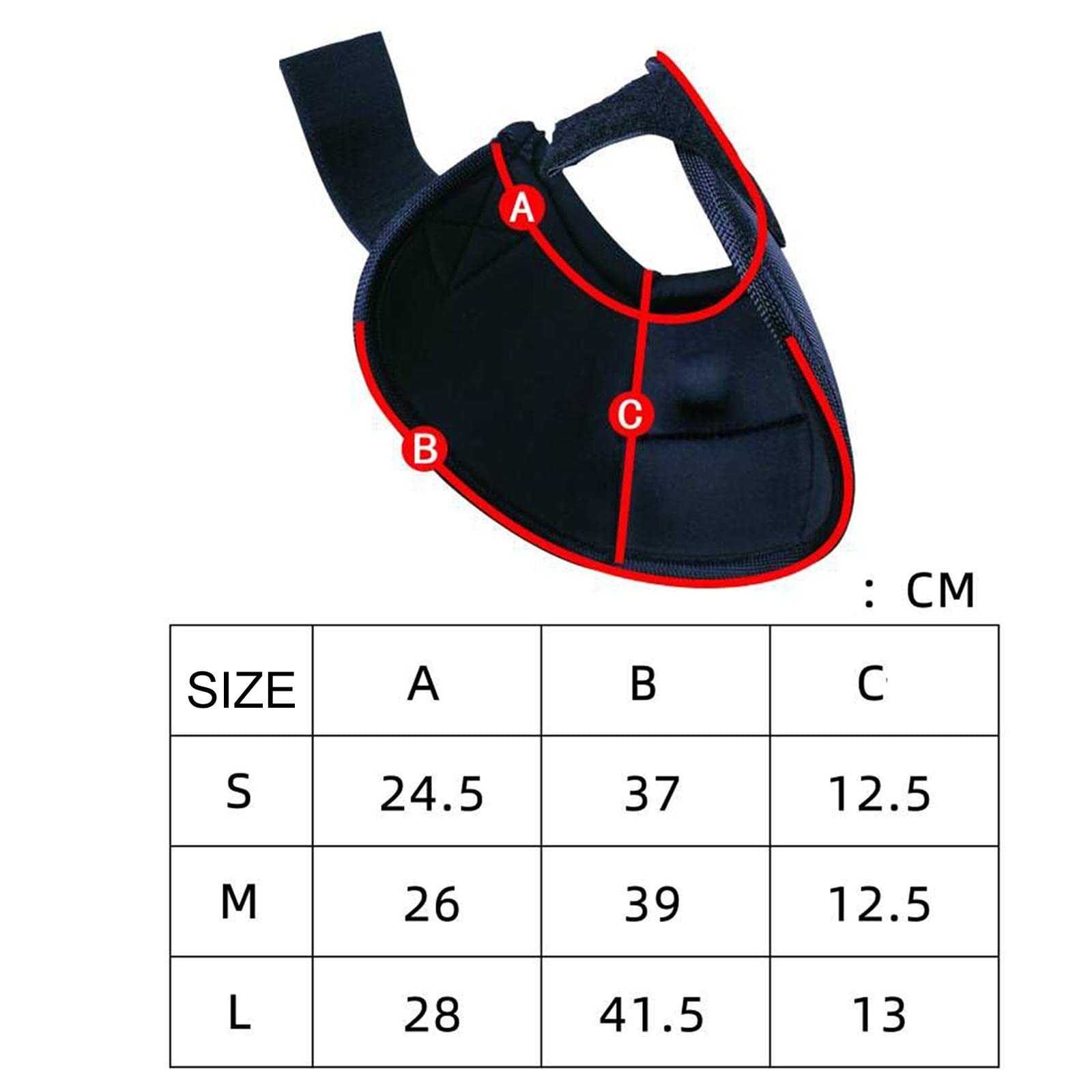 Campana in Gomma Resistente Anti Protezione Lunga Lavabile Assorbi Urti per equestri, S