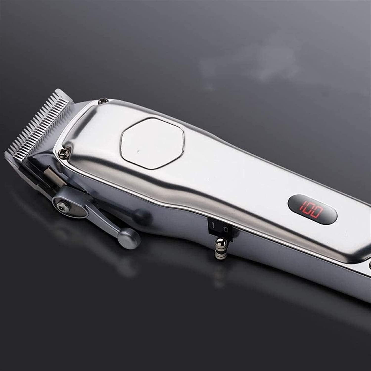 Hair Clippers Full Metal for Men Cordless LED Display Hair Trimmer Beard Trimmer Barber Hair Cut Grooming Kit for Stylists and Barbers
