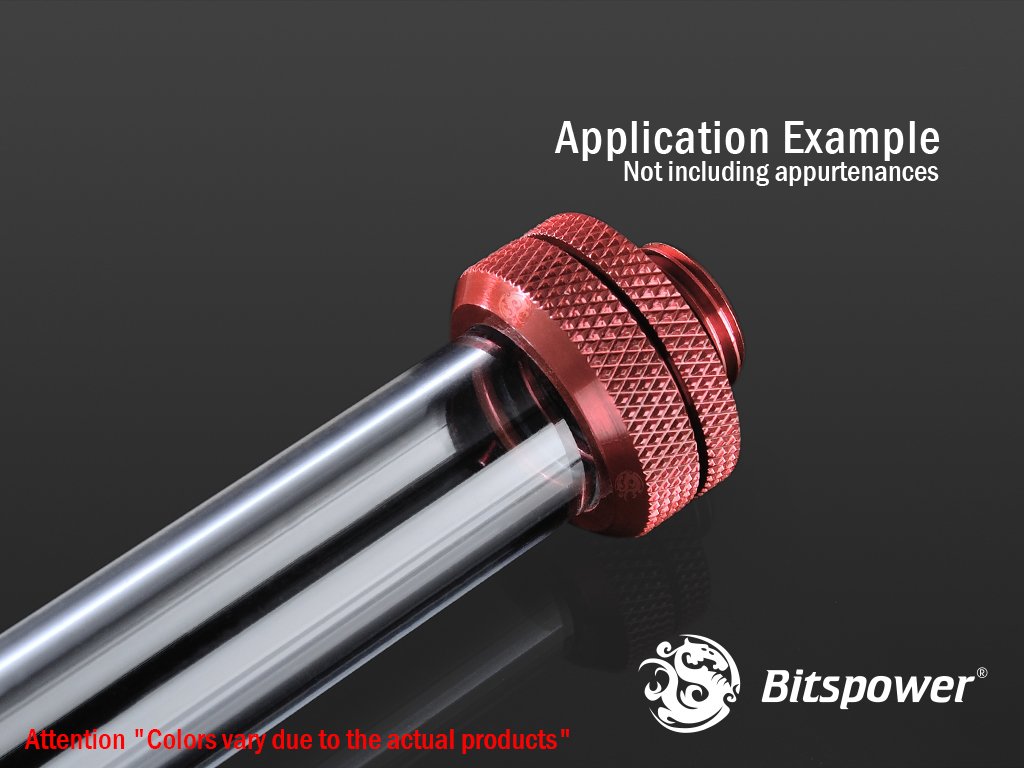 Bitspower G1/4インチ 強化マルチリンク継手 外径14mm リジッドチューブ用 デラックスホワイト 6個パック