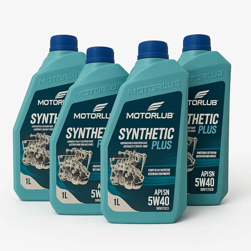Kit 4l Oleo 5w40 Api Sn Sintético Plus