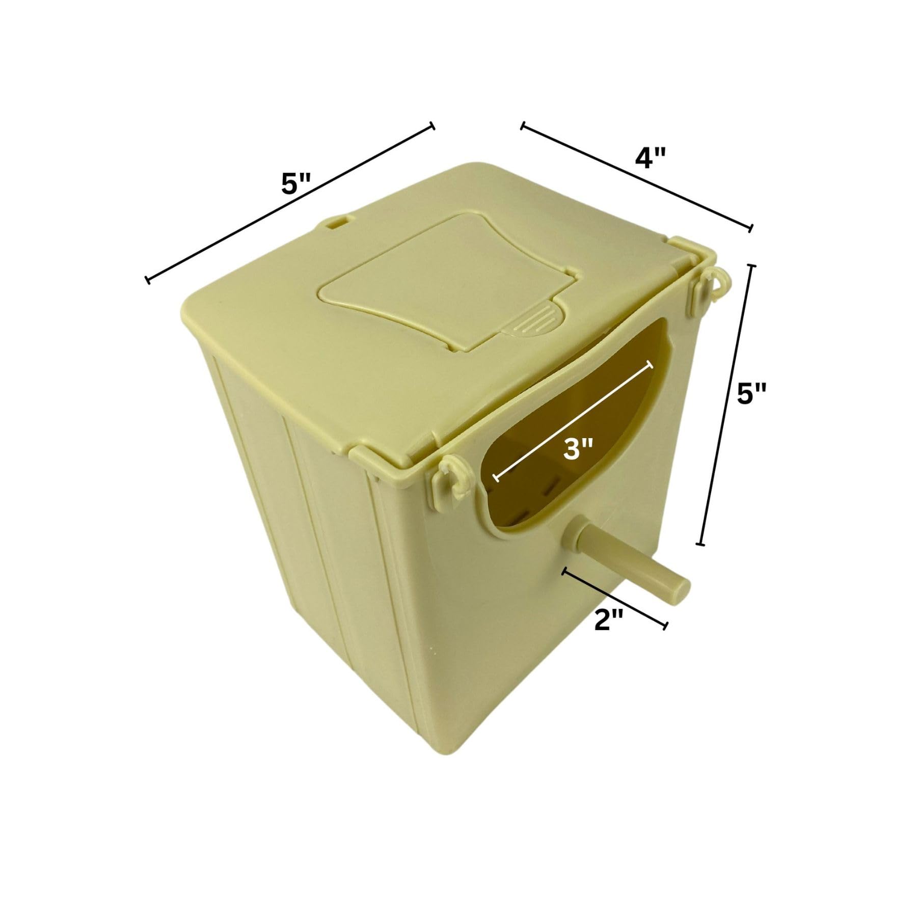 Plastic Nest Box for Birds Canary Nest, Nest Box for Cages, Nest House for Birds Mounted in Cage, Cabin for Birds, Finch Breeding Nest, Nest for Breeding, Small Finch Nest, Outdoor and Indoor Nest