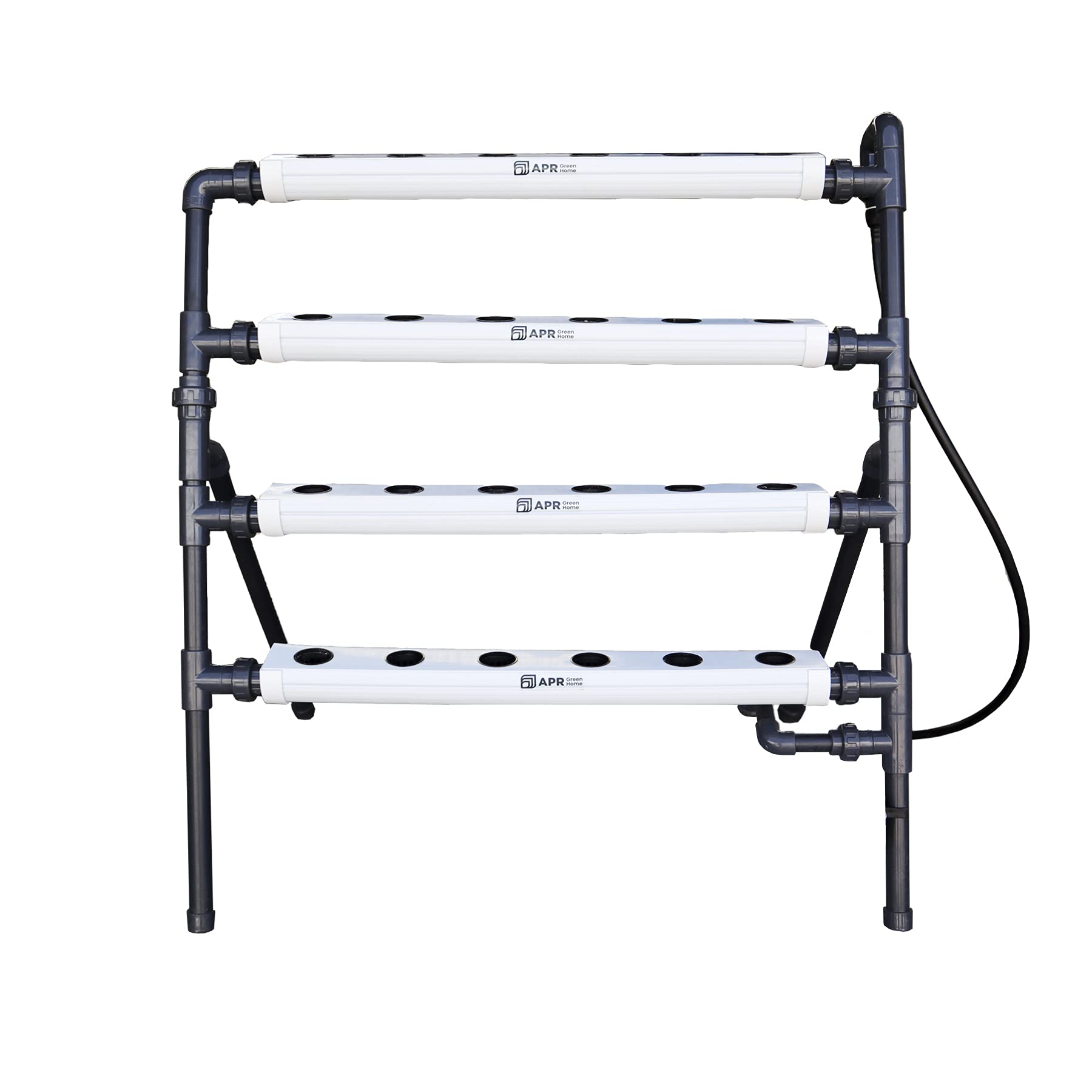 PLANTAWA Sistema de Cultivo Hidropónico Rocket 24, Huerto de Exterior Sistema de Plantas Hidropónicas para Hortalizas, Jardín Vertical para Pared o Terraza, Macetas con Sistema Autorriego