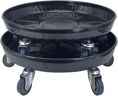 Miniatura 8 de Plant Caddy - Soporte para plantas de 18 pulgadas, color negro, resistente con ruedas con bloqueo, soporta 800 libras (8 ruedas), bandeja para