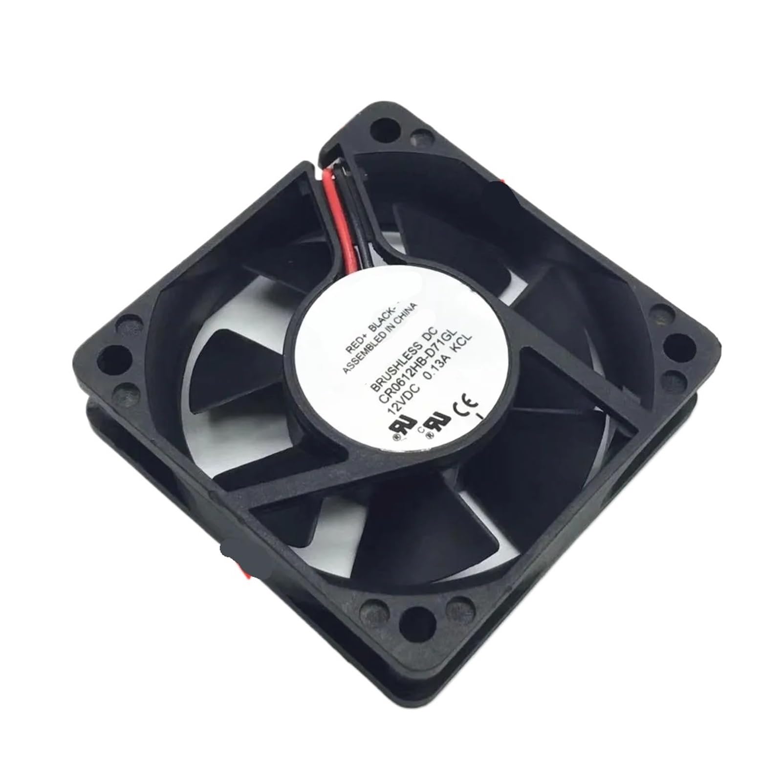 UITGVDQAT CR0612HB-D71GL DC 12V 0.13A 60x60x15mm 2-Wire Server Cooling Fan