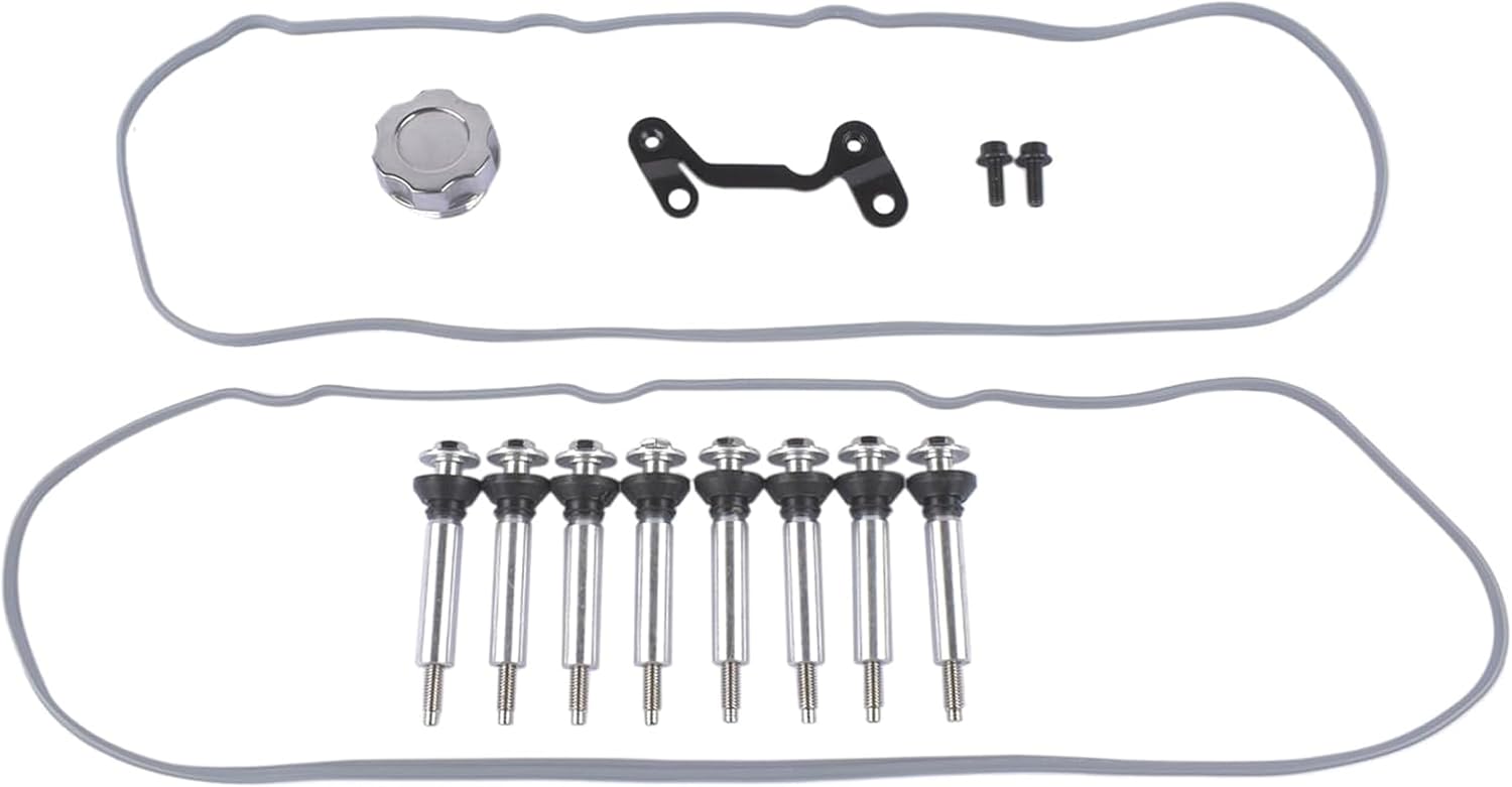 Cast Aluminum Tall Valve Covers & Coil Mounts Replacement for GM LS Engines LS1 LS2 LS3 LS6 LS7 5.3 6.0L Polished