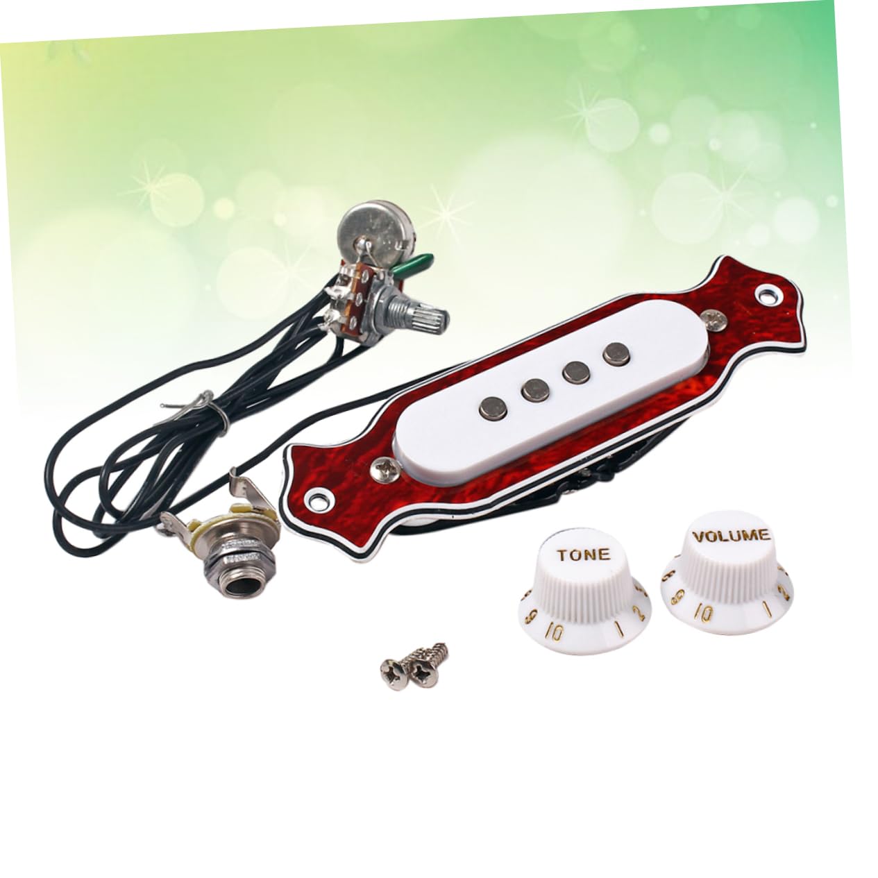 3pezzi Pickup Per Chitarra Acustica Corde Sostituzione Pickup Per Chitarra Box Costruito Metallo e Magneti Leggero e Resistente Compatibile Con Chitarre Acustiche