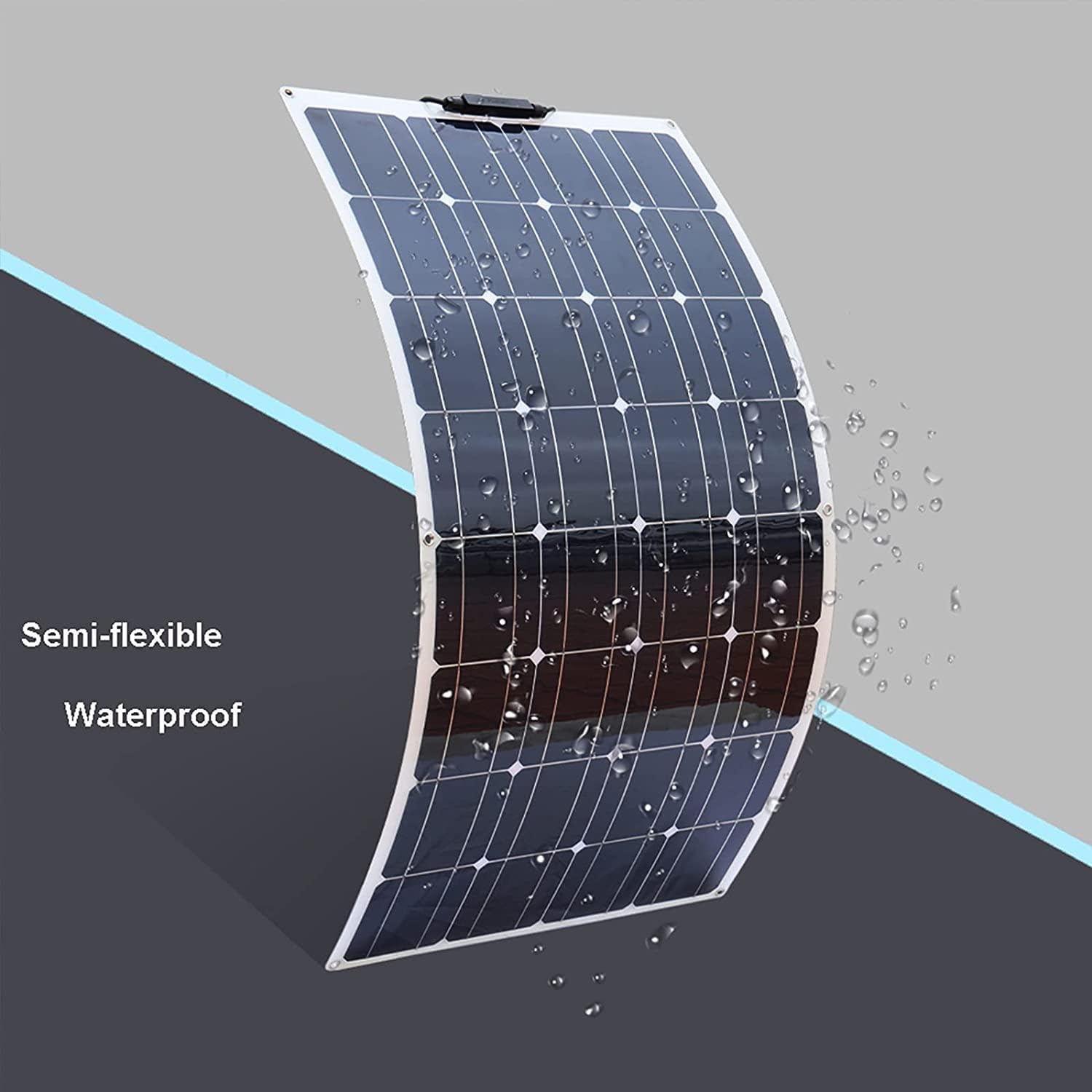 Kit Pannello Solare, Kit Pannello Solare Flessibile 800w 18v Sistema modulo fotovoltaico monocristallino 18v 40A Controller Solare per Ricarica Batteria 12v,OnePiece