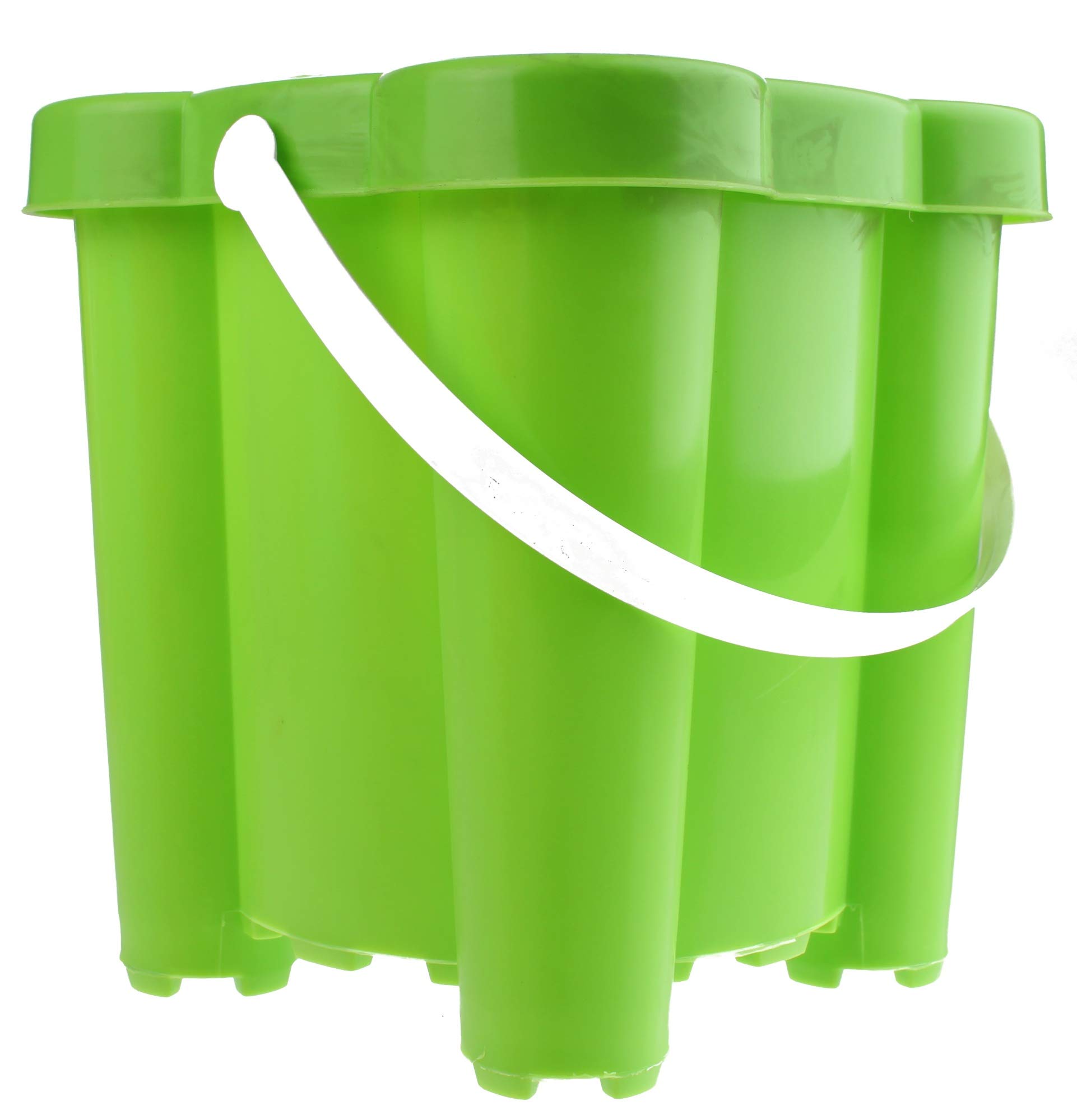 Yello Green Bucket Sand Castle 15 X 15 X 16 Cm