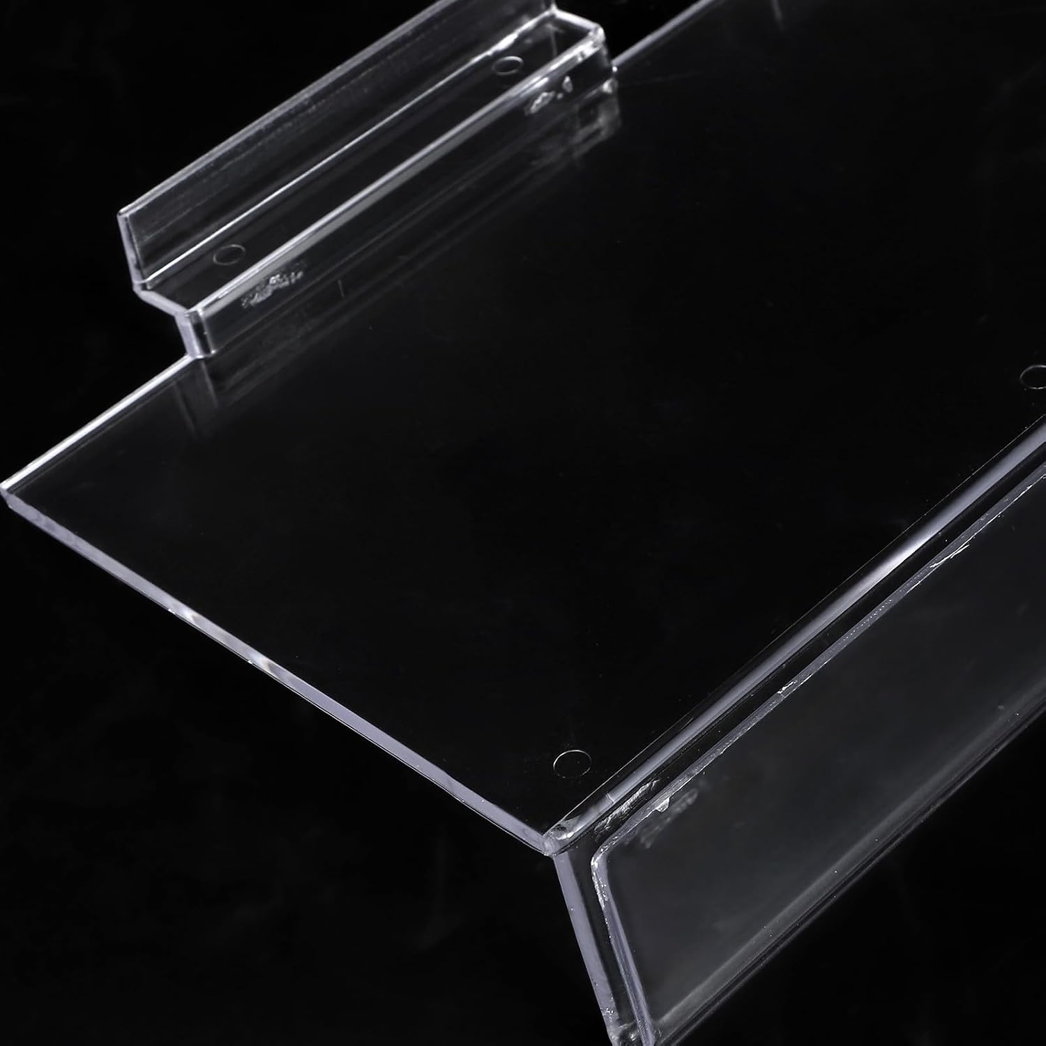 4pcs Floating Shoe Display Shelf Clear Plastic Floating Shelves for Collection Levitating Shoe Wall Mounted Sneaker Storage for Bedroom Hallways