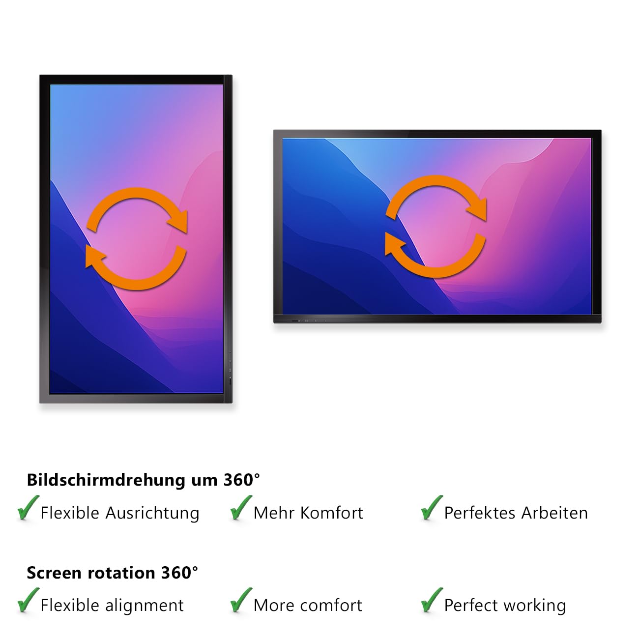 MyWall HL 22-1L Stojak na stół Monitor 43,2cm (17) - 81,3cm (32) Neigbar, Drehbar