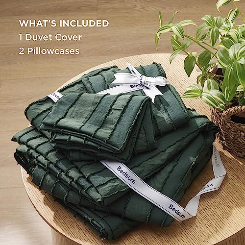Bedsure Striped Tufted Duvet Cover King Size thumb #6