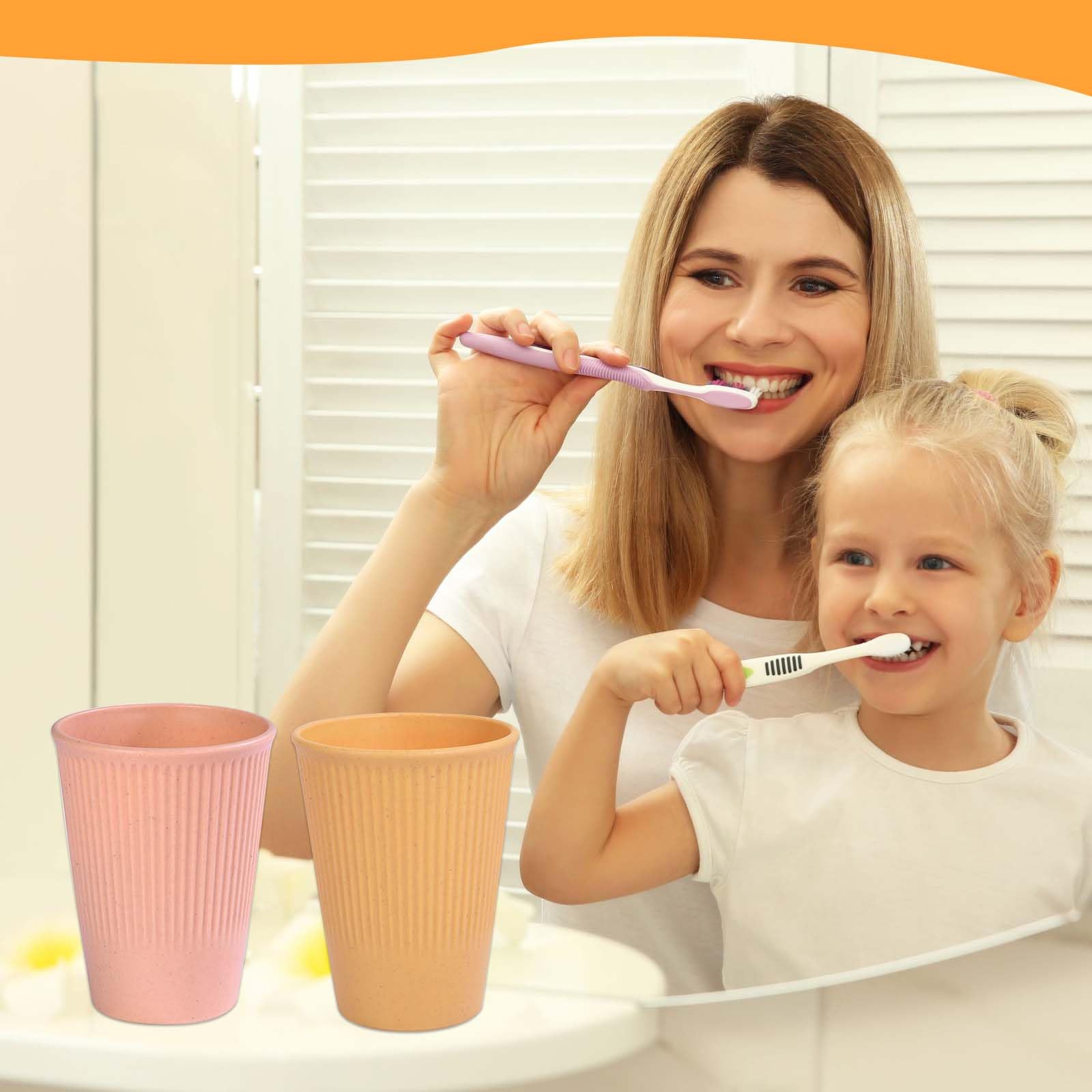 Bicchieri da bagno in plastica per collutorio tazza per caffè e tè e acqua tazza da viaggio a casa tinta unita portaspazzolino tazza strumenti per bicchieri (kaki