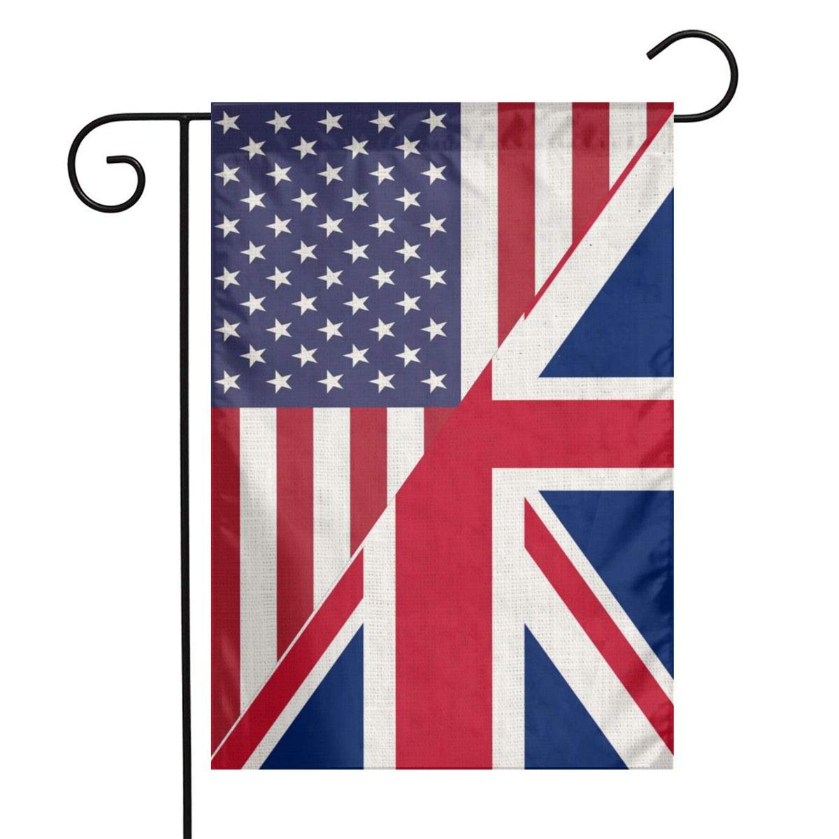 Amazon.com : Half British And Half American Flag Combo Usa Flax