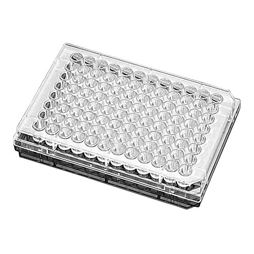 BD 353910 Falcon - Placa de ensayo de poliestireno transparente estéril de 96 pocillos, volumen de 300 microlitros, forma de fondo en U (caja de 50)