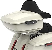 Vista 38 de Moto Onfire Harley Tour Pack King Tour Pack Accesorios Respaldo Pad Fit para Harley Touring 1997+ (Manchado Rojo (Brillante))