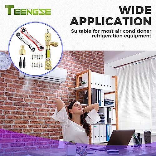 Herramienta para remover e instalar núcleos de válvula HVAC miniatura 7