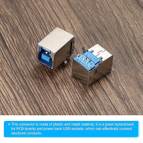 Conector USB 3.0 Tipo B Hembra 9 Pines Ángulo 90° Pack 2 miniatura 5
