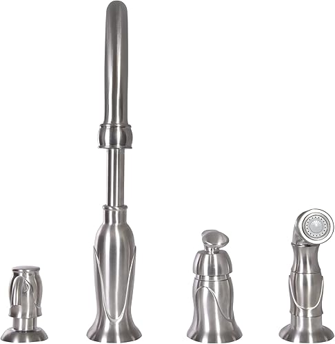 Miniatura 8 de Grifo Design House Madison para cocinas con rociador y dispensador de jabón, modelo Madison, 525808