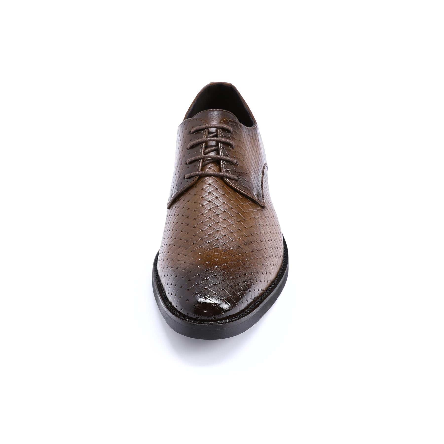 Allthemen Hombre Zapatos Vestir Clásicos Oxford con Cordones De Cuero Derby De Caña Baja Ligeros Cómodos para Bodas