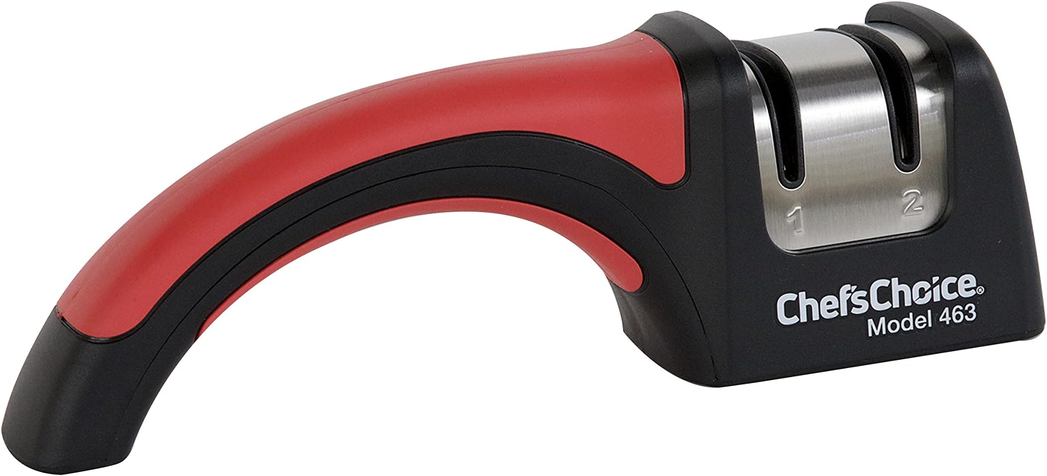 Chef'sChoice Professional Manual Knife Sharpeners Pronto Hone for 15-Degree Straight-Edge and Serrated Knives with Precise Angle Control & Compact Footprint, 2 Stage, Black