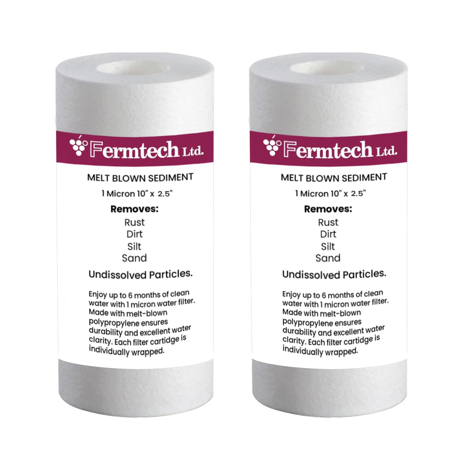 1 micron 10 x 2 5 Whole House Water Filter Cartridge Sediment Water Filter Replacement for 10 Inches