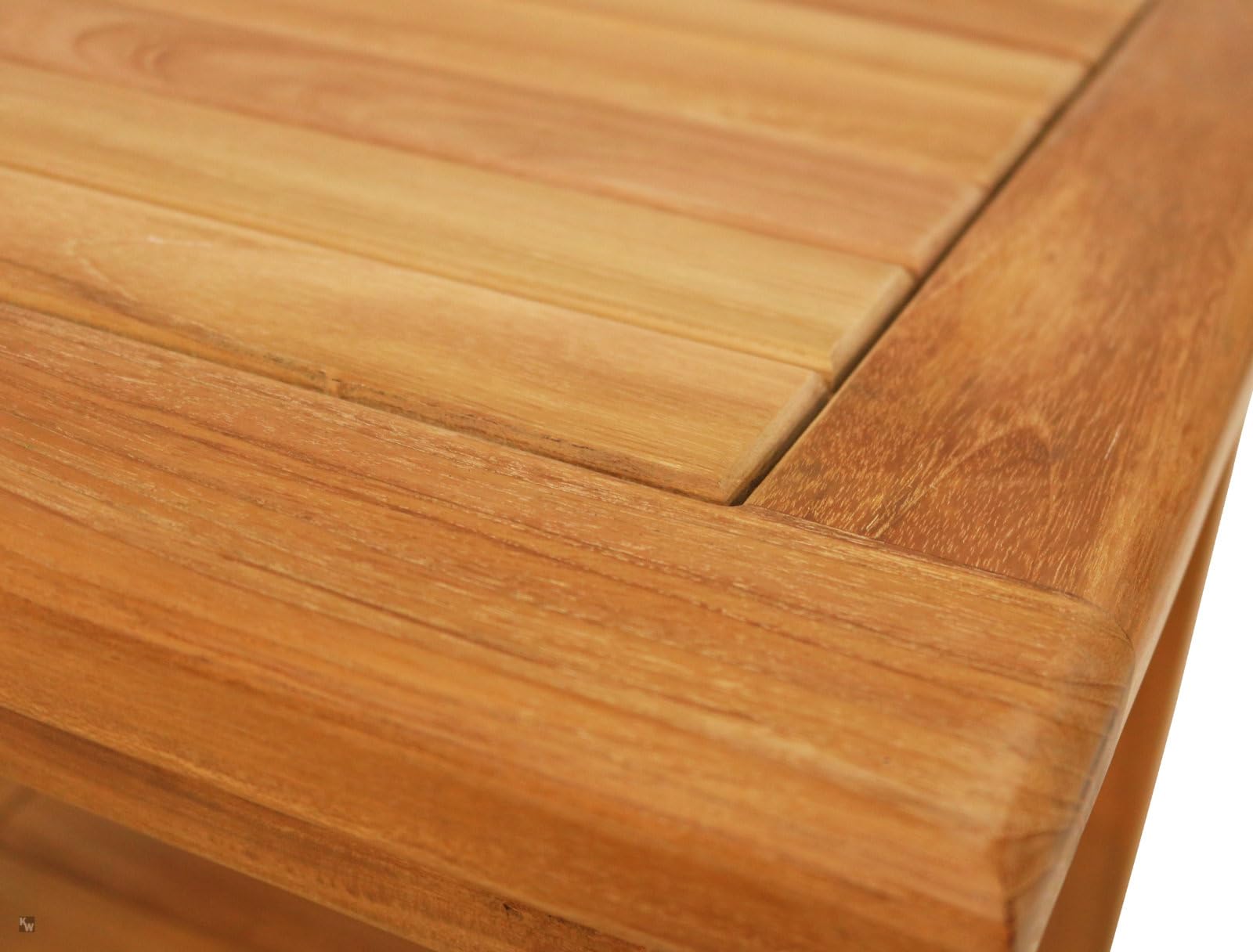 Kai Wiechmann Teak Beistelltisch 50 x 50 cm hochwertig wetterfest 2 Ebenen