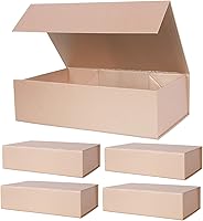 Vista 19 de Aimyoo Caja de regalo plegable azul marino con tapas de cierre magnético 13.8x9x4.3 pulgadas, cajas grandes para propuesta de dama de honor