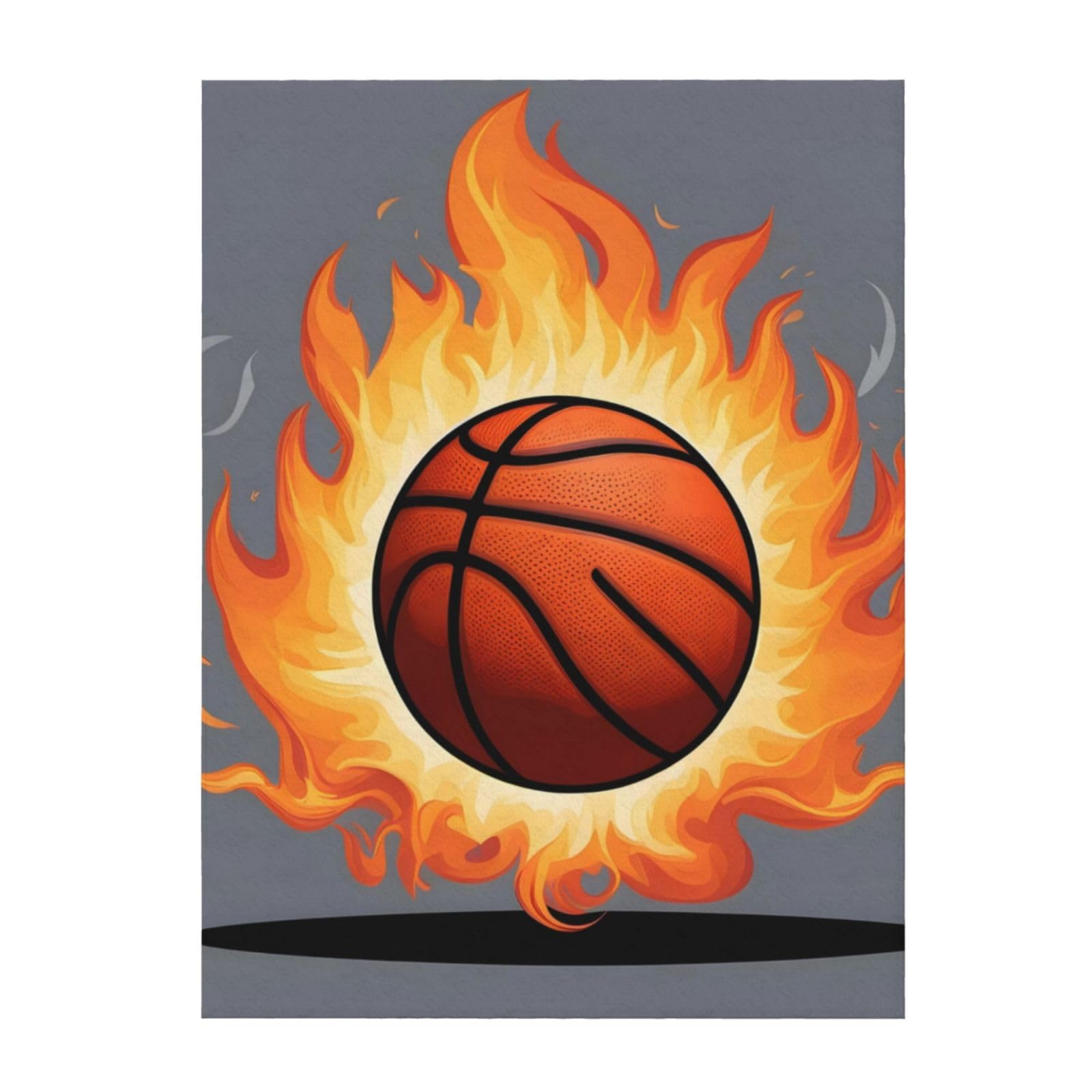 Couverture basketball légère et anti-froid pour canapé et nuits fraîches