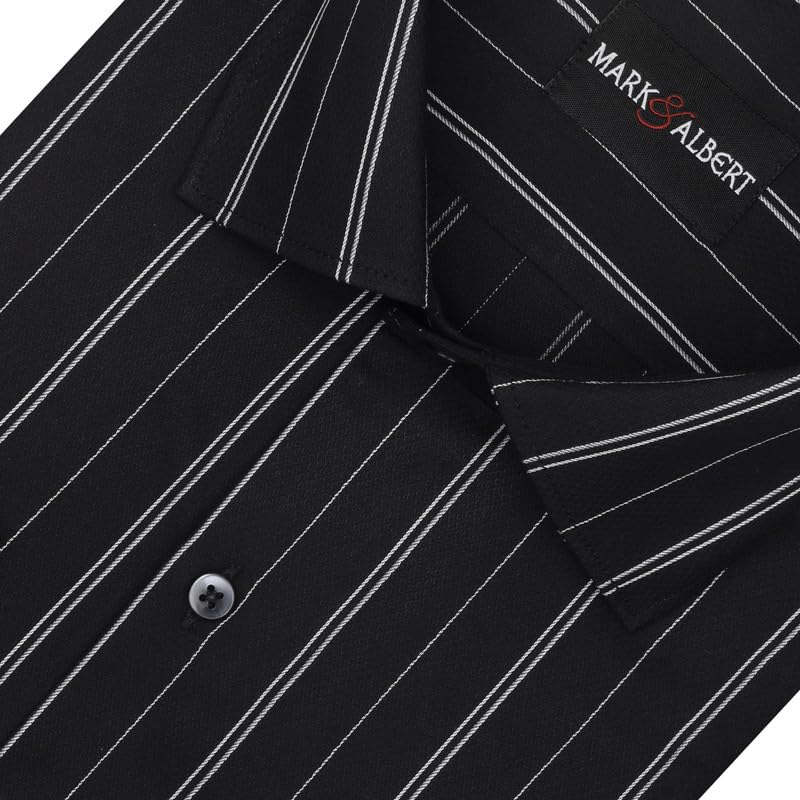 Image of Men's Striped Cotton Formal Shirt