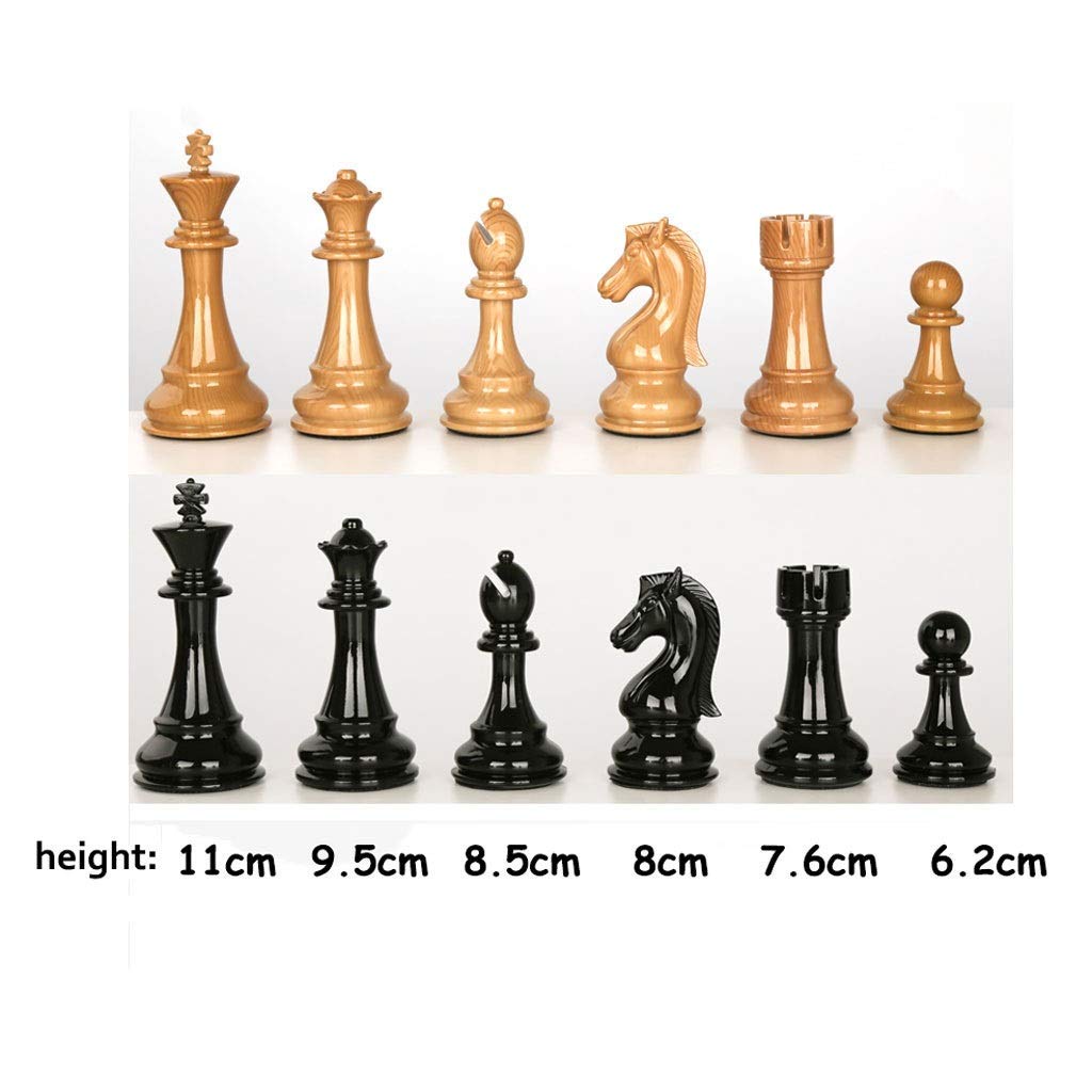 BOHEMIA社 木製チェスセット　折りたたみ Amazon | Chess International 初心者向けチェスセット、34 個の