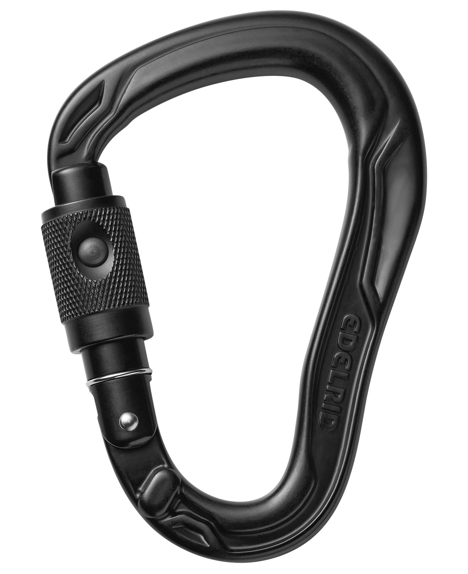 EDELRID Unisex - Adult HMS Bullet PermaLock Carabiner, Night, One Size
