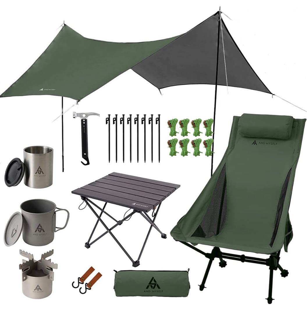 ソロキャン一式セット Amazon.co.jp: AND MYSELF キャンプ セット 一式 ソロキャンプ : おもちゃ
