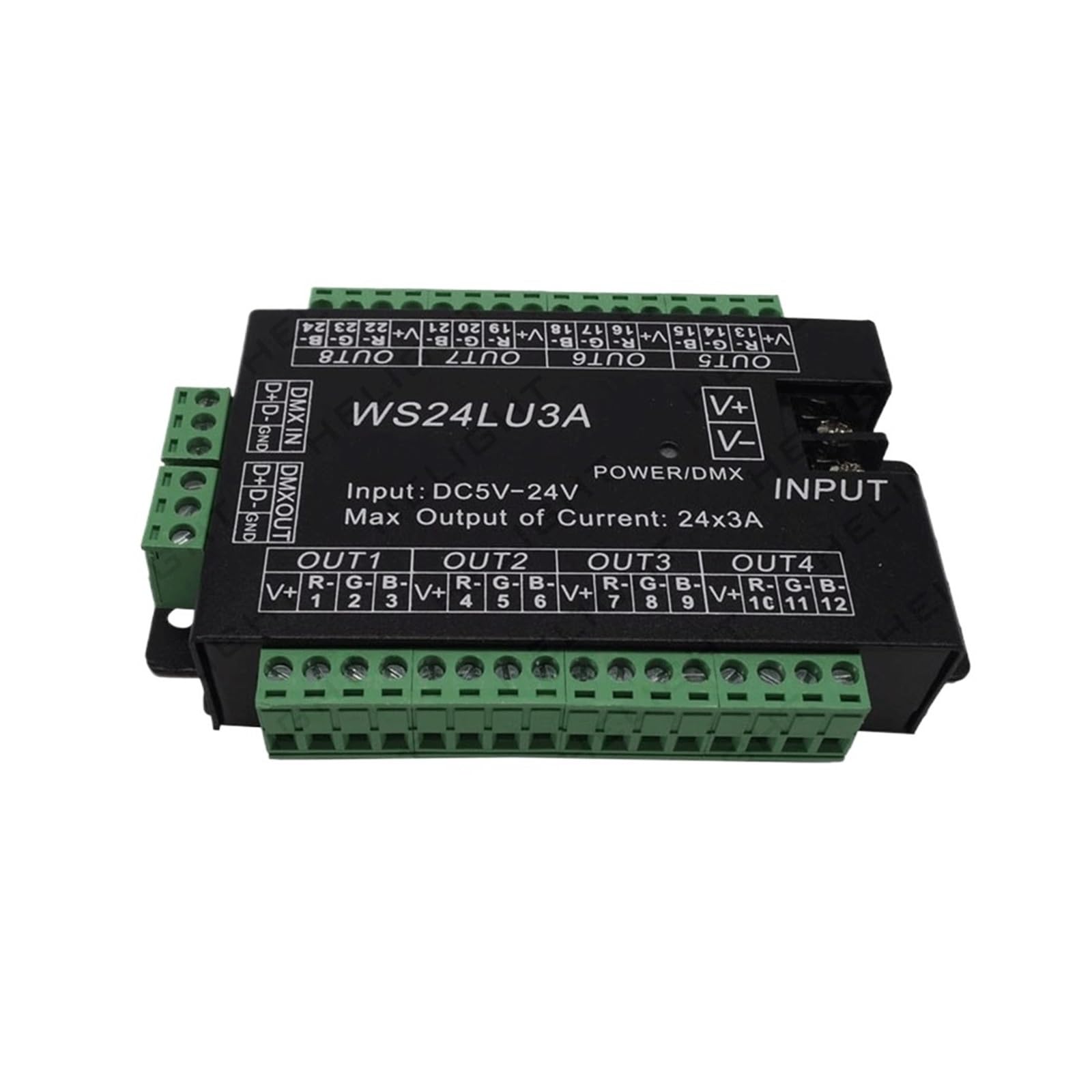WS24LU3A Farb-RGB-Licht Bühnenlicht-LED-Controller, DMX512-Decoder
