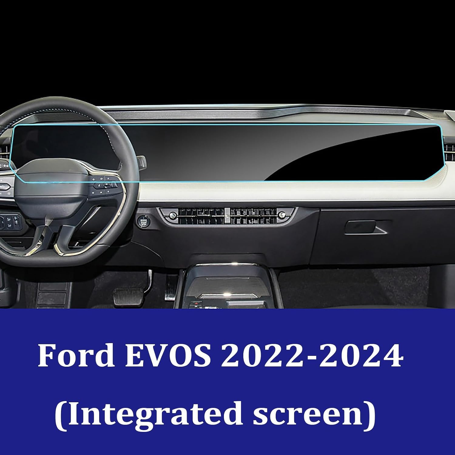 Pellicola Protettiva Auto per Ford EVOS 2022-2024 (Integrated Screen)