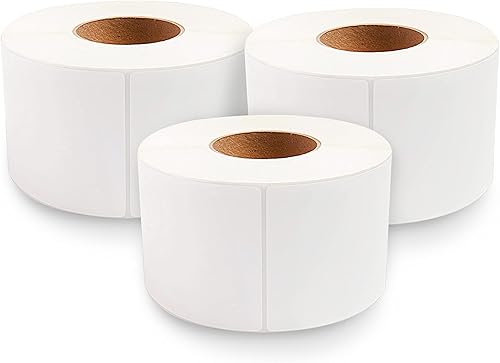 enKo 3 rollos de etiquetas térmicas directas de 4 x 6, 3000 etiquetas de núcleo de 3 pulgadas, etiquetas de dirección y envío compatibles con