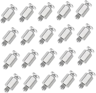 Didiseaon 40 PCS GIGABYTE motherboard screws SSD for laptop notebook stand laptop holder stand Metal SSD Standoff Mounting M.2 Motherboard Mounting Screw Computer Part Desktop SSD hard disk