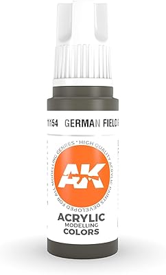 AK-Interactive 3rd Gen Acrylic German Field Grey 17ml 11154 - Model Building Paints and Tools # AK1154
