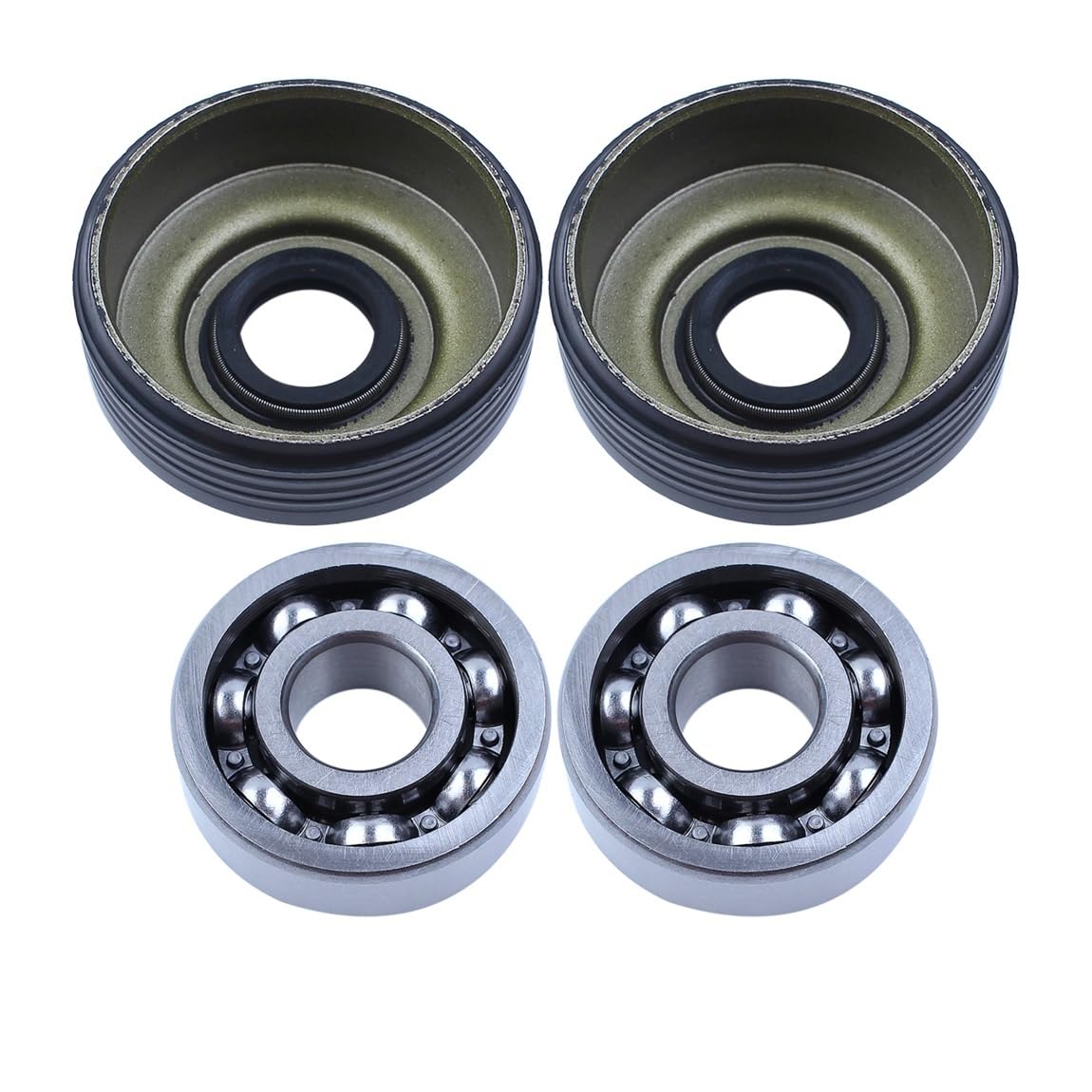 Juego de retenes de Aceite for cojinetes de cigüeñal Compatible con motosierras 136, 141 LE, 137, 142, 235 y 240 E. OEM 530056363