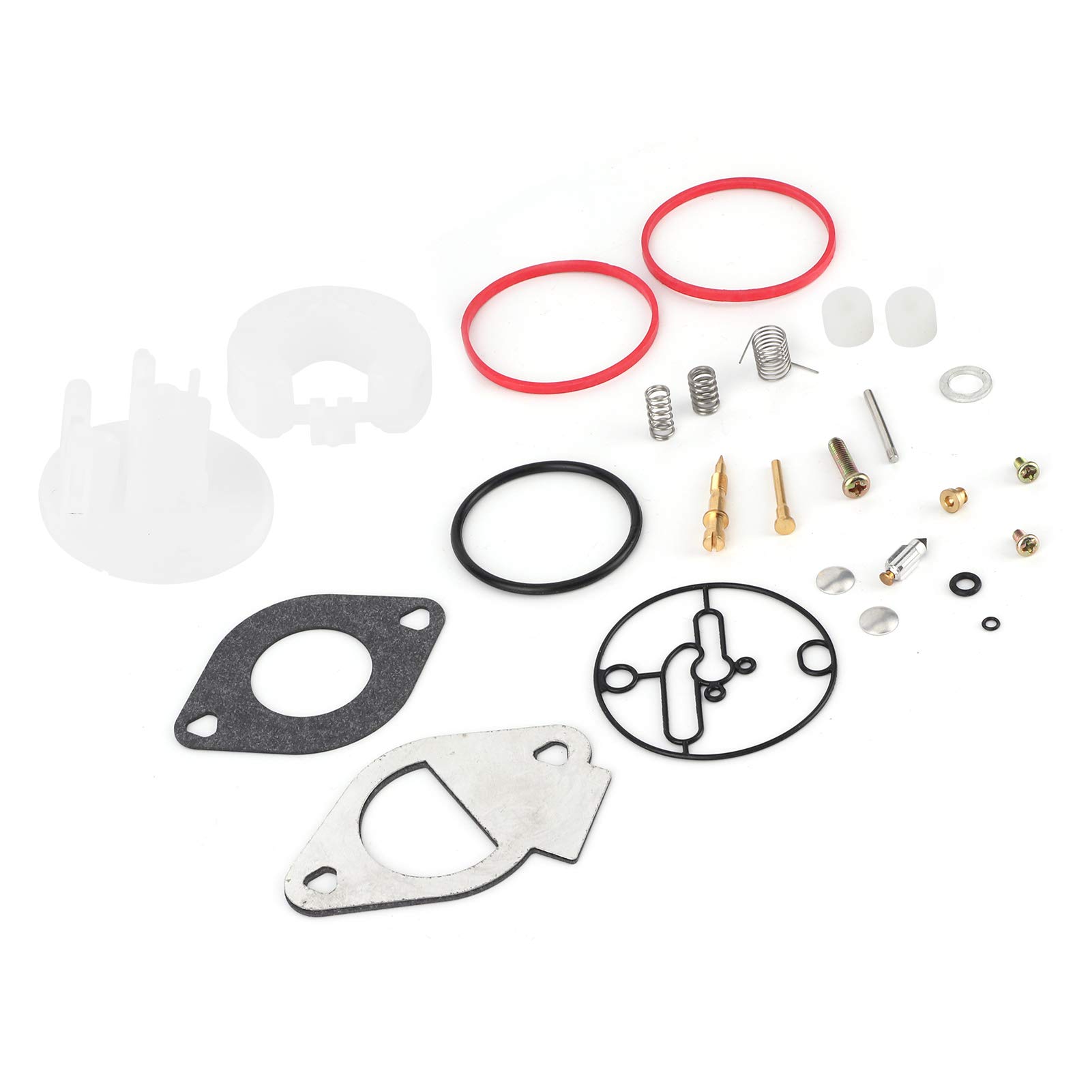 Zestaw naprawczy gaźnika, zestaw naprawczy gaźnika Qiilu, zestaw naprawczy gaźnika pasuje do Briggs & Stratton 796184 796081 790727 główny remont Nikki