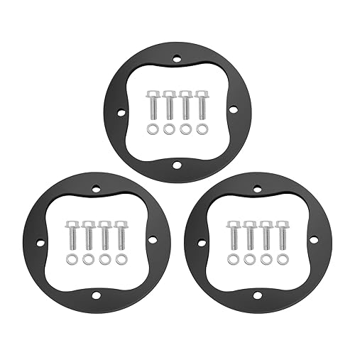 3 anillos de reparación de refuerzo de husillo de cubierta con pernos aptos para cortacéspedes MTD Cub Cadet RZT50 RZT54 918-04126 918-04125