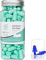 LYSIAN Ultra Soft 38dB Noise Cancelling Foam Earplugs for Sleeping, Work, Travel & Shooting - 60 Pairs Value Pack