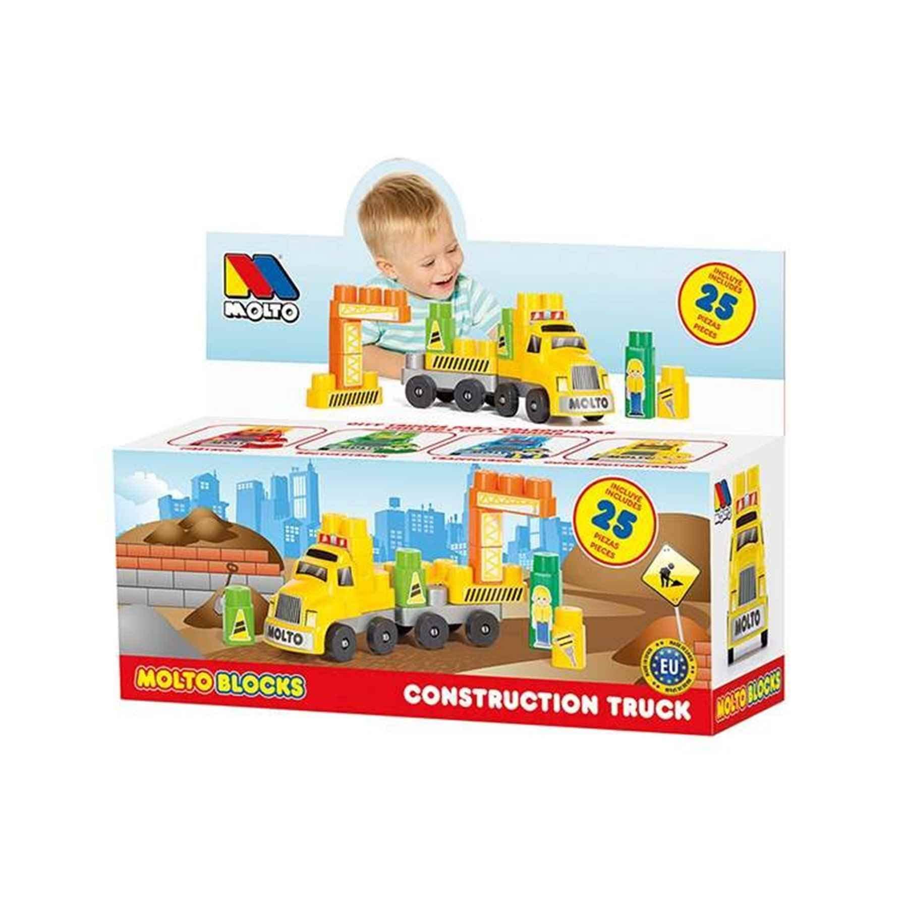 M MOLTO Camión de Juego de Bloques 25pcs