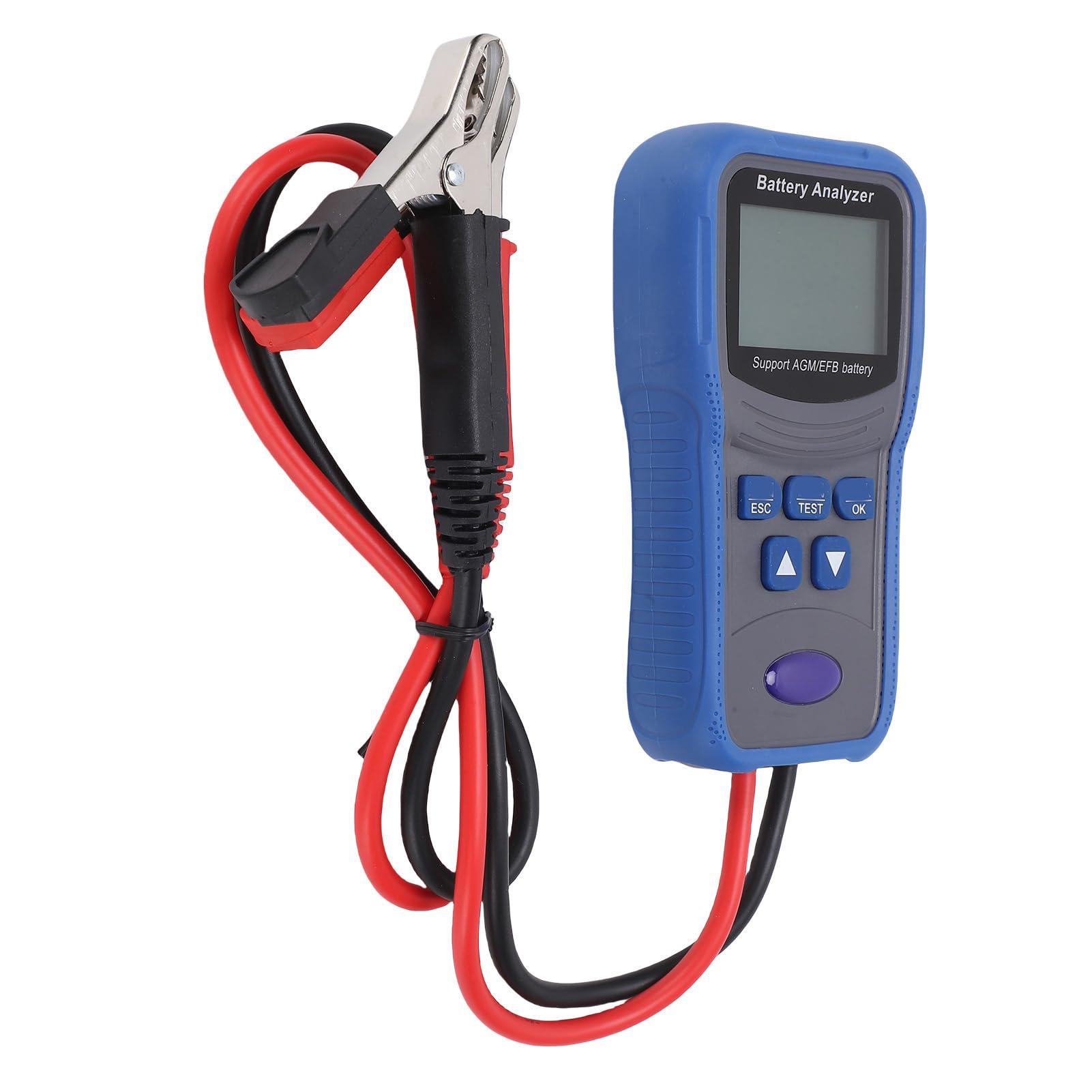 Yosoo Health Gear Testeur de Batterie de Voiture Analyseur de Batterie Automatique Numérique 100 à 2000 CCA ABS Test Kelvin à Quatre Fils Testeur de Charge de pour Voiture Camion Marine Moto Bateau